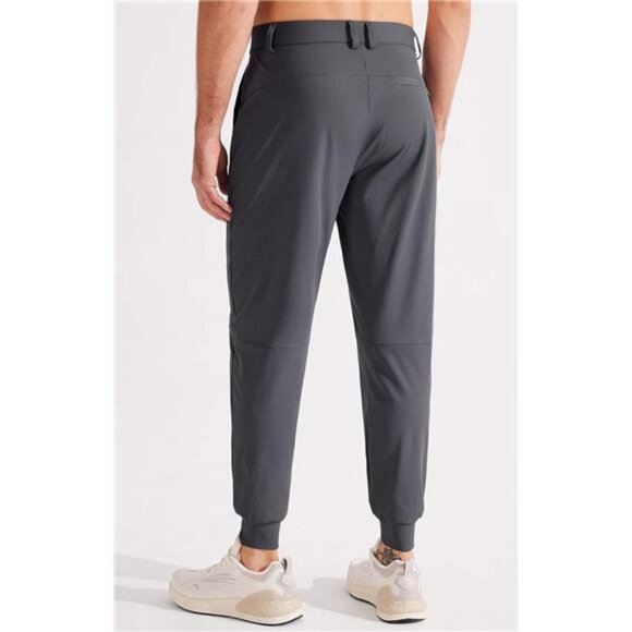 Men's 4-Way Stretch Golf Joggers with Pockets, Slim Fit Work Pants Athletic - Picture 2 of 8